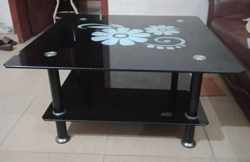 Glass table /Centre table beautiful flower design 2