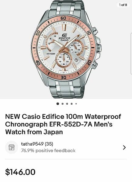 Casio edifice EFR-552D-7AV 4