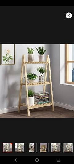 wood stand/book , plants, decorations stand
