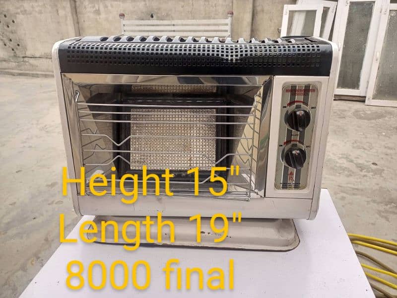 3 piece of gas heater in used butt good condition 3