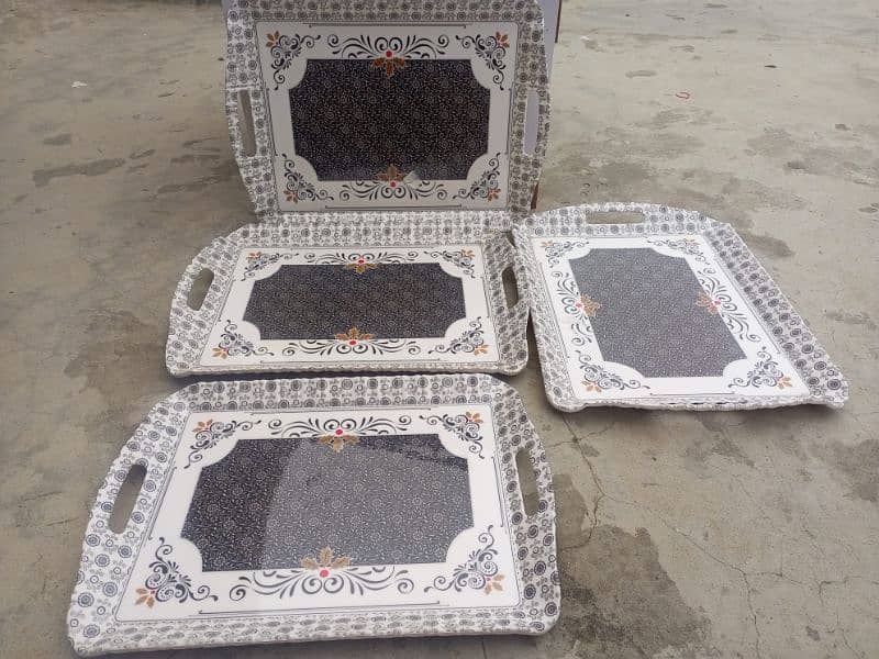 serving trays un used 0