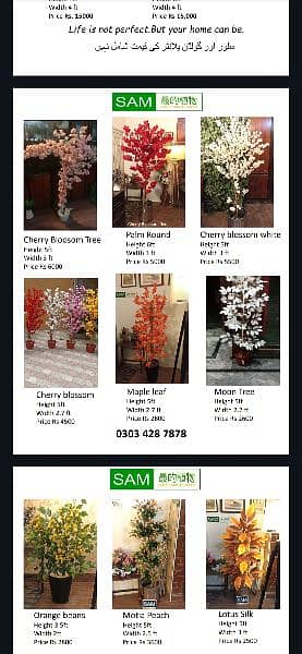 indoor Artificial plants, Planters , Lamps ,Delivery Available 3