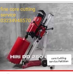core cutting service/core machine/RCC slap hilti/concrete test core