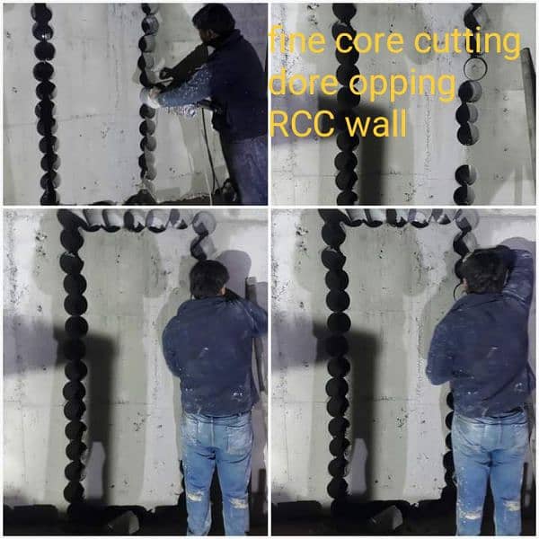 core cutting service/core machine/RCC slap hilti/concrete test core 11