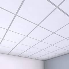 CEILING FOR OFFICES, FACTORY, SHOP, PLAZA, MALLS (GYPSUM AND PVC)
