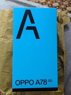 Oppo A78 5G Non pta Box pack 8/128Non Active came from Saudia
