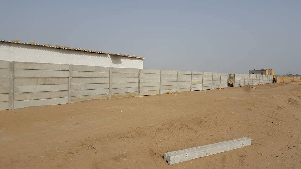 Precast Boundary Wall of Column and Slabs, Planks and Column 1