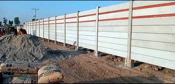 Precast Boundary Wall of Column and Slabs, Planks and Column 6
