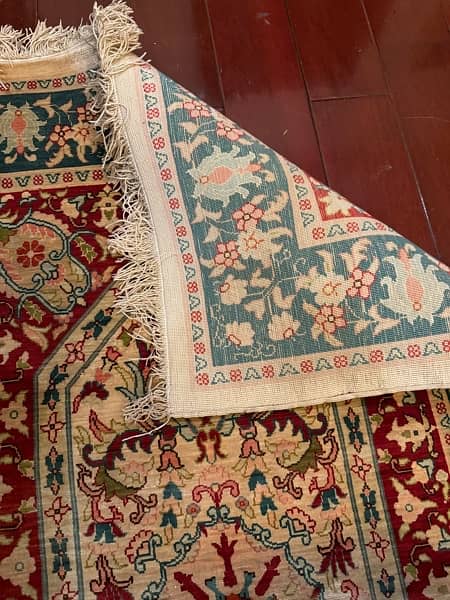 Authentic Turkish Hereke carpet signed handmade rug 4