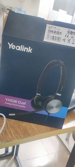 Yealink YHS36 Dual Wired Headset with QD to RJ Port 0