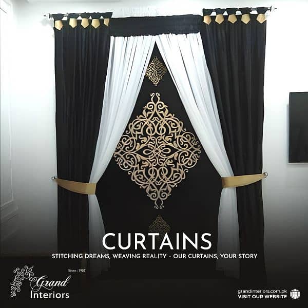 Grand curtains collection window blinds curtains by Grand interiors 1