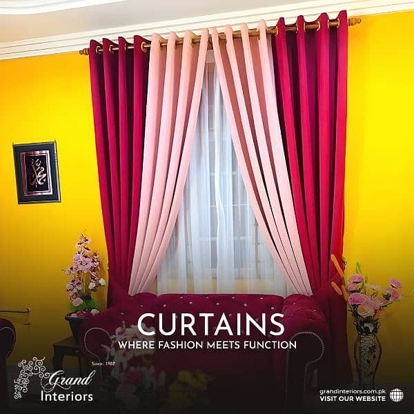 Grand curtains collection window blinds curtains by Grand interiors 2