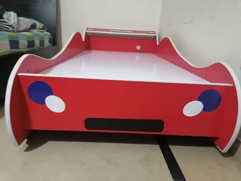 Single car   bed (without mattress) available for  sale 1