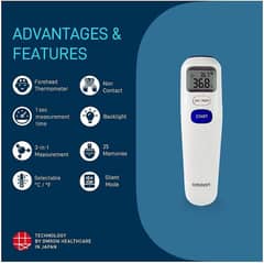 Omron MC720 Digital 3 in 1 Infrared Forehead Thermometer