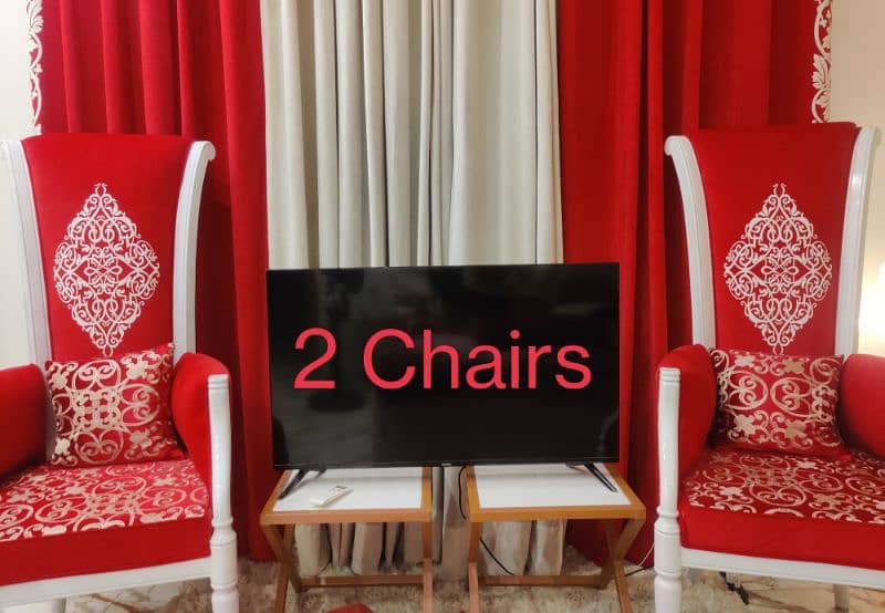 2 Wooden Long Chairs 0