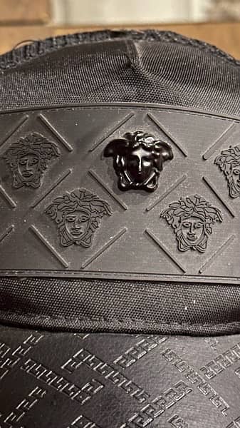 versace original leather cap hat 0