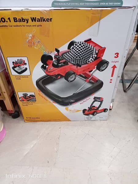 two in one Walker and baby car 2
