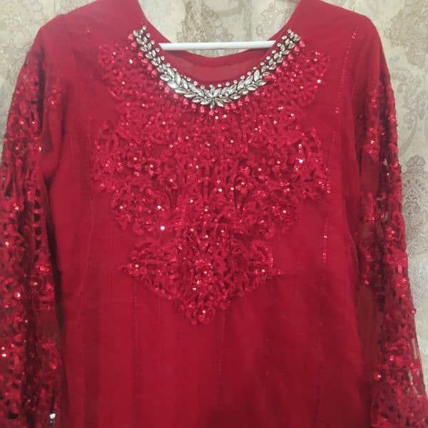red rose color dress 1
