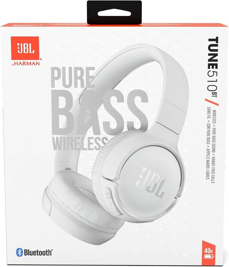 JBL Tune 510BT Wireless On-Ear Headphones with Purebass Sound 3