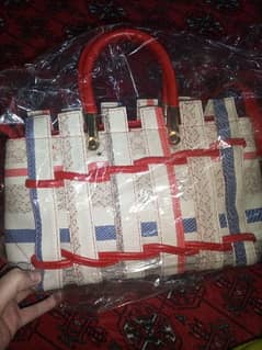 red and off white handbag 0