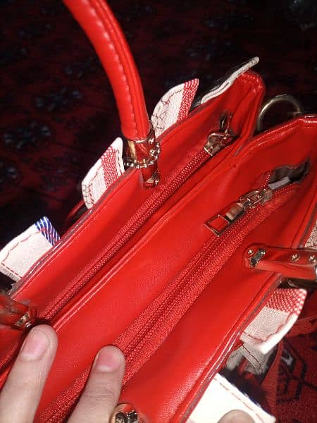 red and off white handbag 7