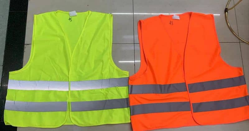 Safety Vest Jackets Reflective Strips Vest 120GMS 1