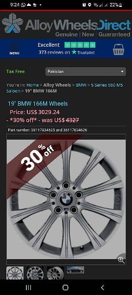 Bmw e60 m5 alloy rims 19inch Germany 4