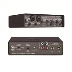 Q24 USB Audio Interface Studio mixer Streaming vocal mixing recording