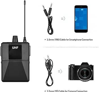 Dual Wireless Mobile recording Mic, outdoor shooting, vlog, pranks mic 1