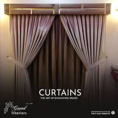 Curtains designer curtains window blinds by Grand interiors 0