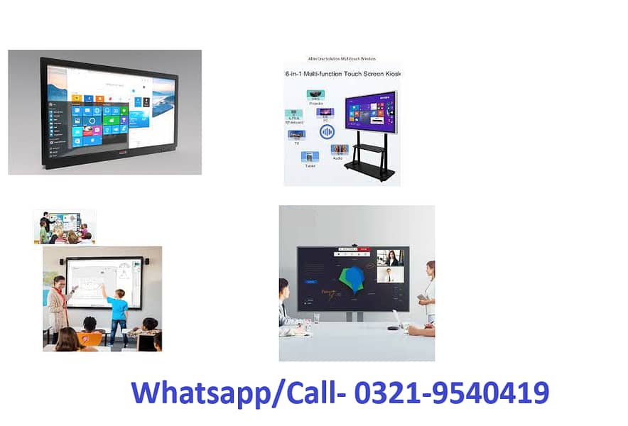 Digital Smart Board, Interactive Touch LED Screen, Interactive Smart 4