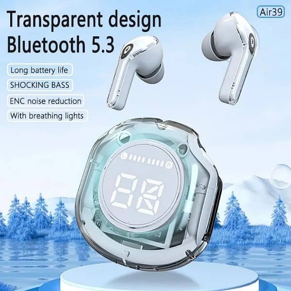 Air39 Earbuds Transparent ENC Noise Reduction Bluetooth Earbuds 1