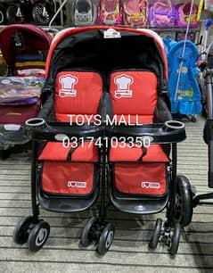 Twins cheap stroller olx