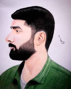 Order your Custom Realistic Color Pencil Sketches in Pakistan