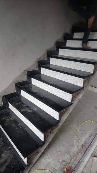 Marble and granite for flooring, stair steps, kitchen top, vanity 12