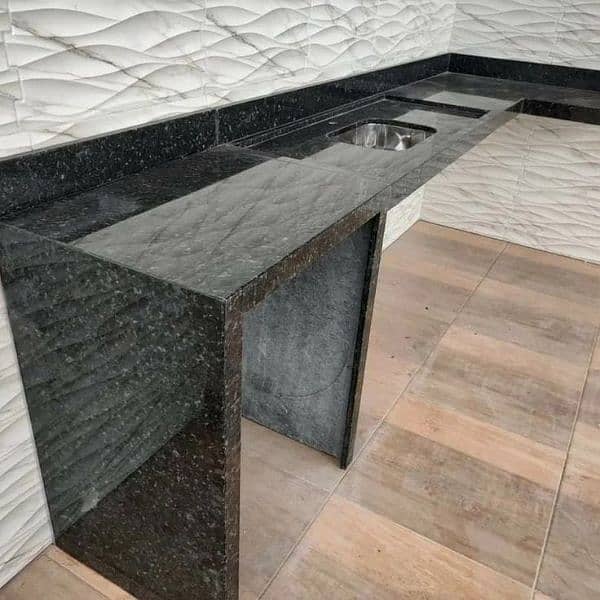 Marble and granite for flooring, stair steps, kitchen top, vanity 16