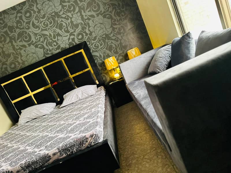 Bed set double bed furniture for sale ( urgent sell) 0