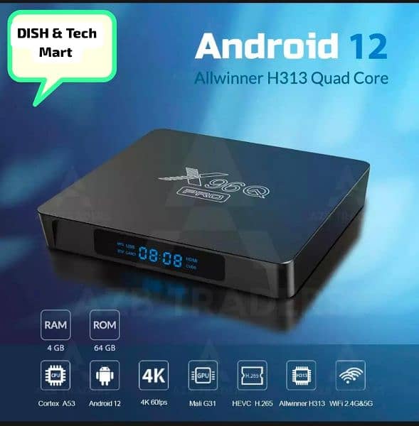 X96Q Pro - 8GB+128GB - Android 12 - 4K - Smart Android Tv Box 6