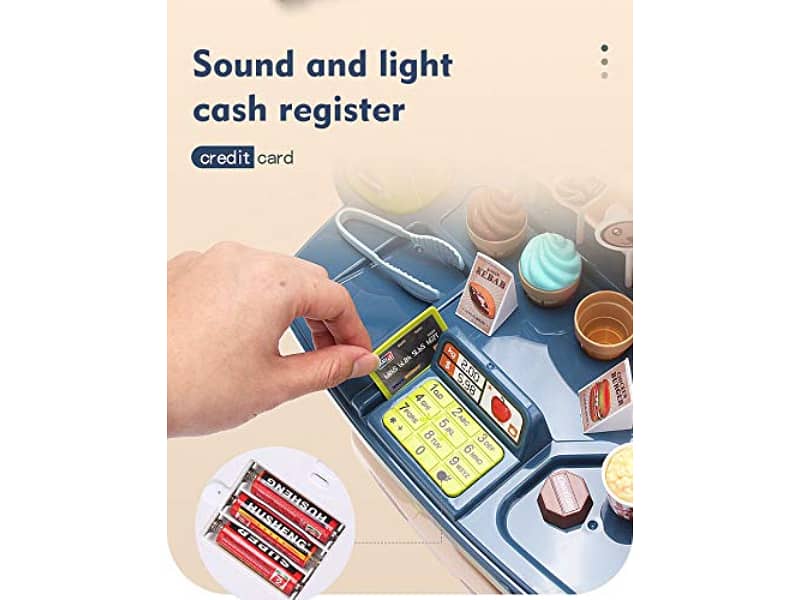 33 Pcs Supermarket Shop Mini Market Play Toy Set With Light And Sound 3