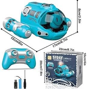 Toy For Kids Water Boat Toy with Colour Lights & 2.4GHz Remote Control 0
