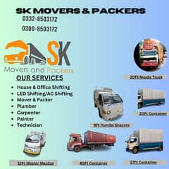 Goods transport movers packer house shifting mazda container shahzore