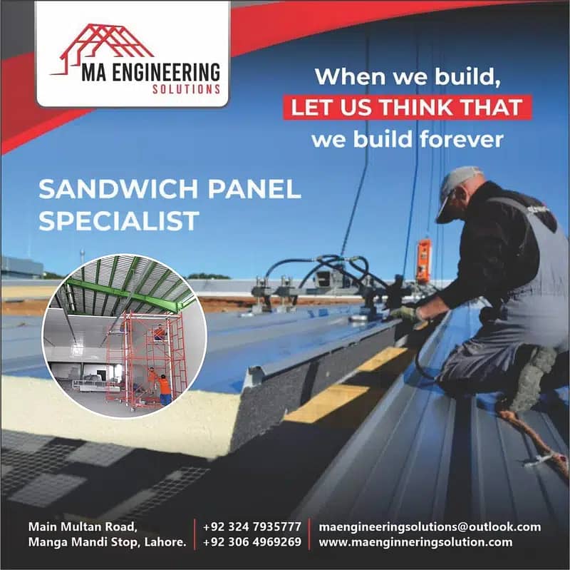 We are one of the biggest manufacturers of Sandwich Panels having the 5