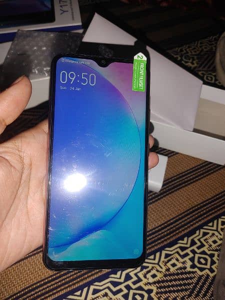 vivo y17 8gb 256gb with box charger 3