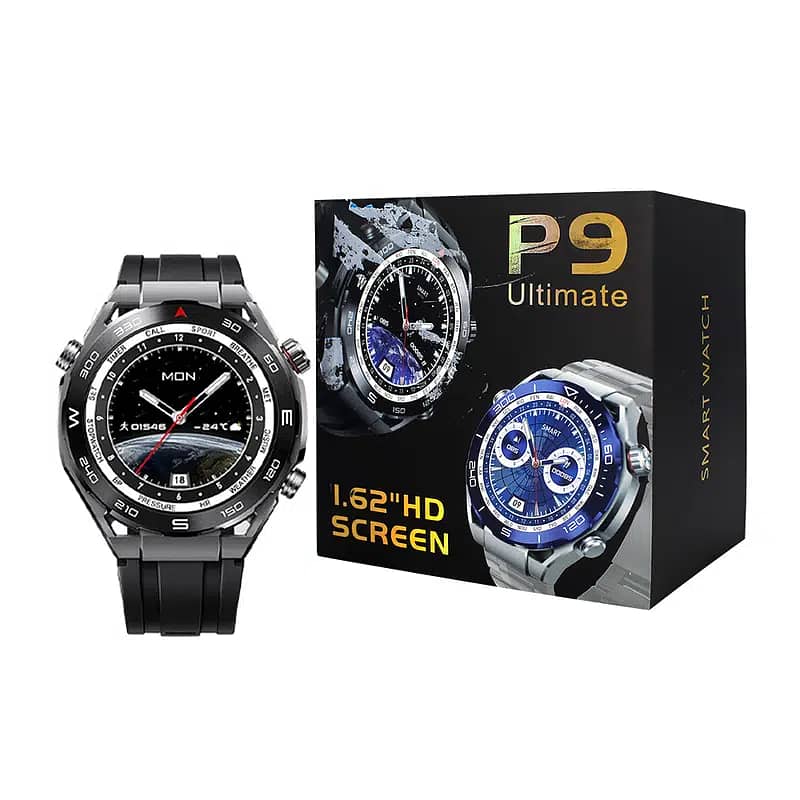 P9 Ultramat Smart Watch 1.62 Inch Amouled 3D Dynamic Dial NFC 0