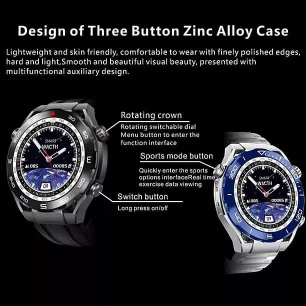 P9 Ultramat Smart Watch 1.62 Inch Amouled 3D Dynamic Dial NFC 4