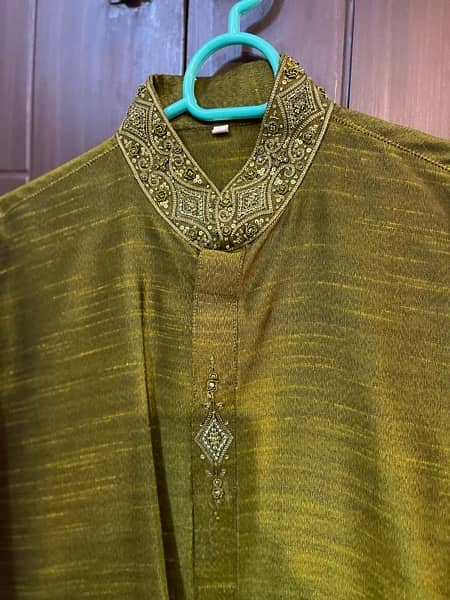 Mehndi Dress complete with waist coat (one time used) 3