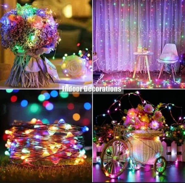 Mini fairy lights / Drop lights / Multi shadi and Yellow fairy lights 7
