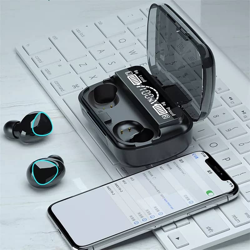 M10 TWS Earbuds Bluetooth  3500mAh Charging Box 3D Smart Touch 4