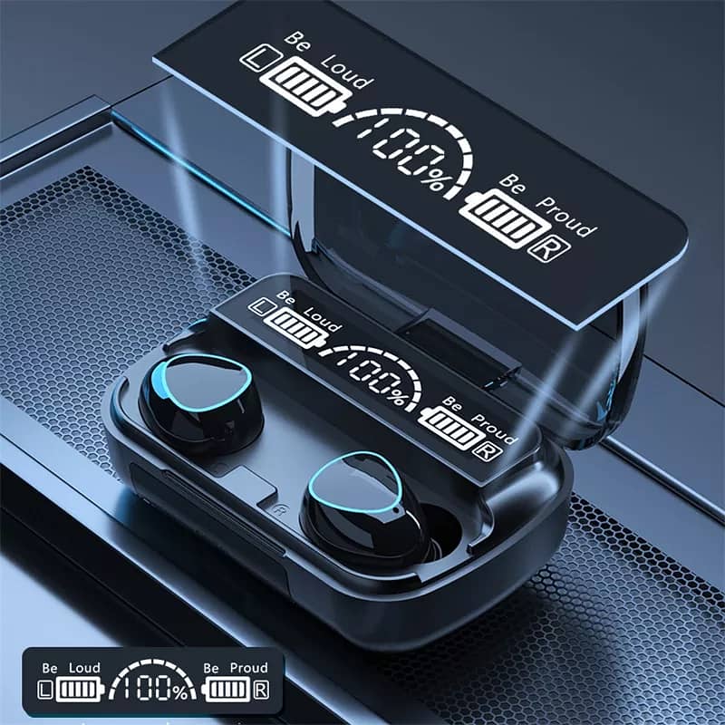 M10 TWS Earbuds Bluetooth  3500mAh Charging Box 3D Smart Touch 5
