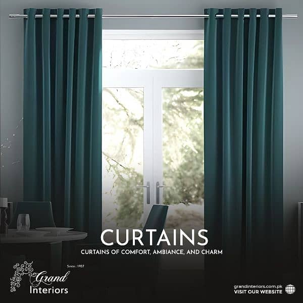 curtains designer curtains roman curtain window blinds Grand interiors 0